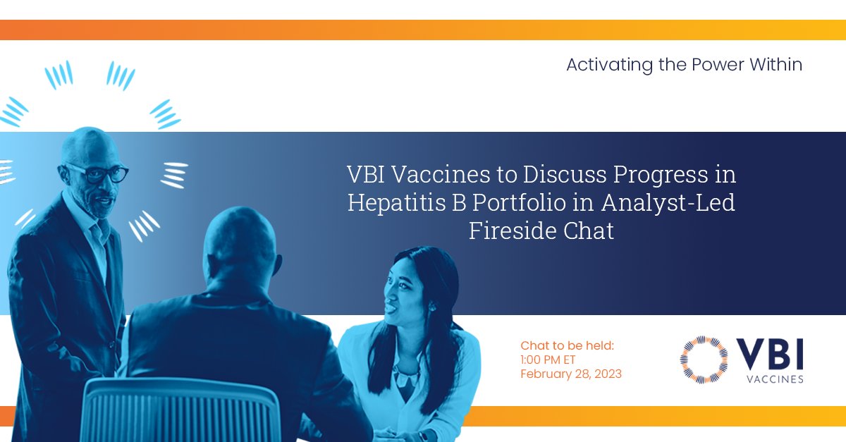 Tune in today at 1pm ET to listen as Jeff Baxter, President &amp; CEO, and David E. Anderson, Chief Scientific Officer, discuss our #HBV portfolio with covering analyst, Steven Seedhouse, Ph.D., of Raymond James &amp; Associates, Inc. Access the link here: bit.ly/3mf8uqY $VBIV
