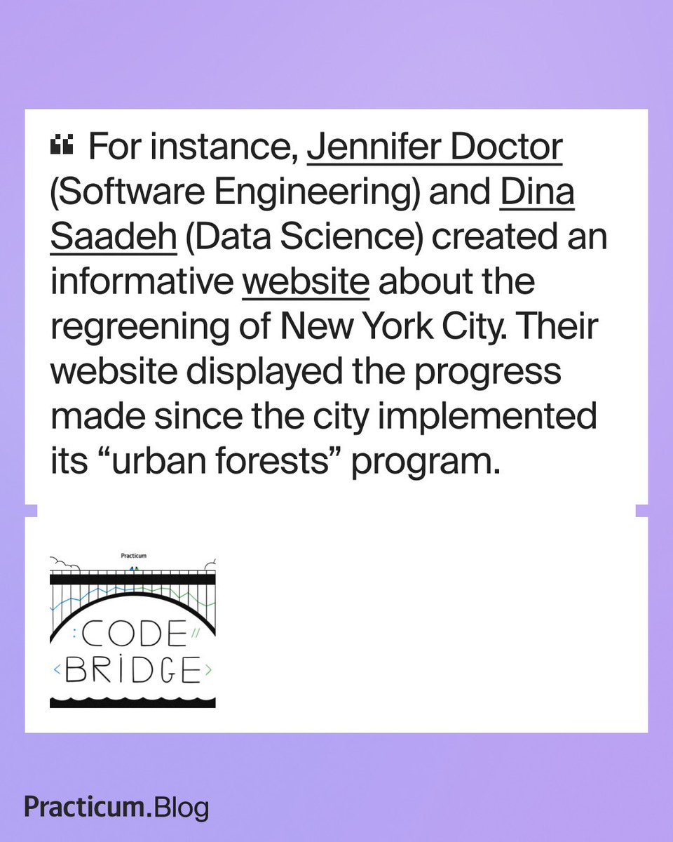 TripleTenTech's tweet image. then present it to a carefully selected jury and their peers 👩🏼‍⚖️

Take a full look here: practicum.com/blog/posts/fri…

#CodeBridge #Coding #Students #Projects #Learn #Tech #CompSci #Bootcamp