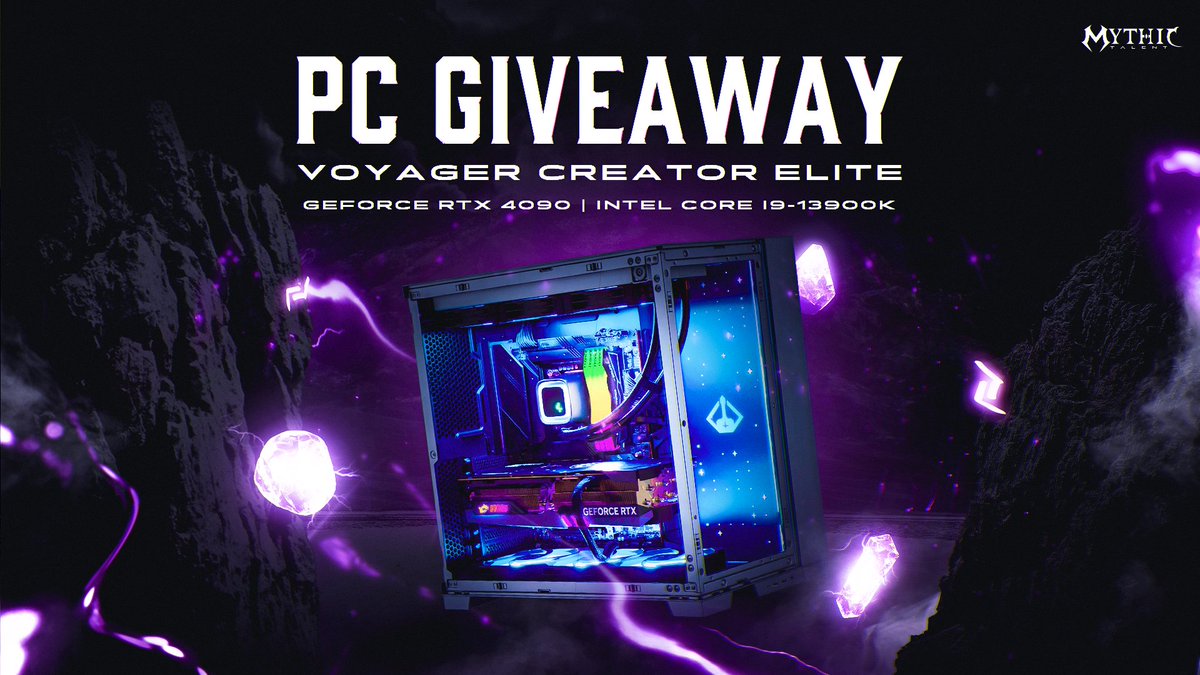We're super excited to announce this HUGE giveaway with @MythicTalent! One person will win this EPIC $4,449 RTX 4090 Gaming PC! To enter, perform these tasks via the link below: - Retweet + Like - Follow @MythicTalent Enter Here: vast.link/Mythic