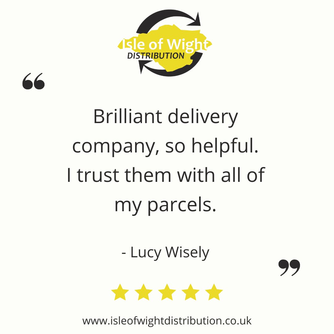 IOWDistribution's tweet photo. If you've had a great experience with #IsleOfWightDistribution please let our team know by leaving a review. We love to read them!

You can either do it on our Facebook page or on Google (simply type in Isle of Wight Distribution on the search bar) 😁. https://t.co/9pcldLz9eM