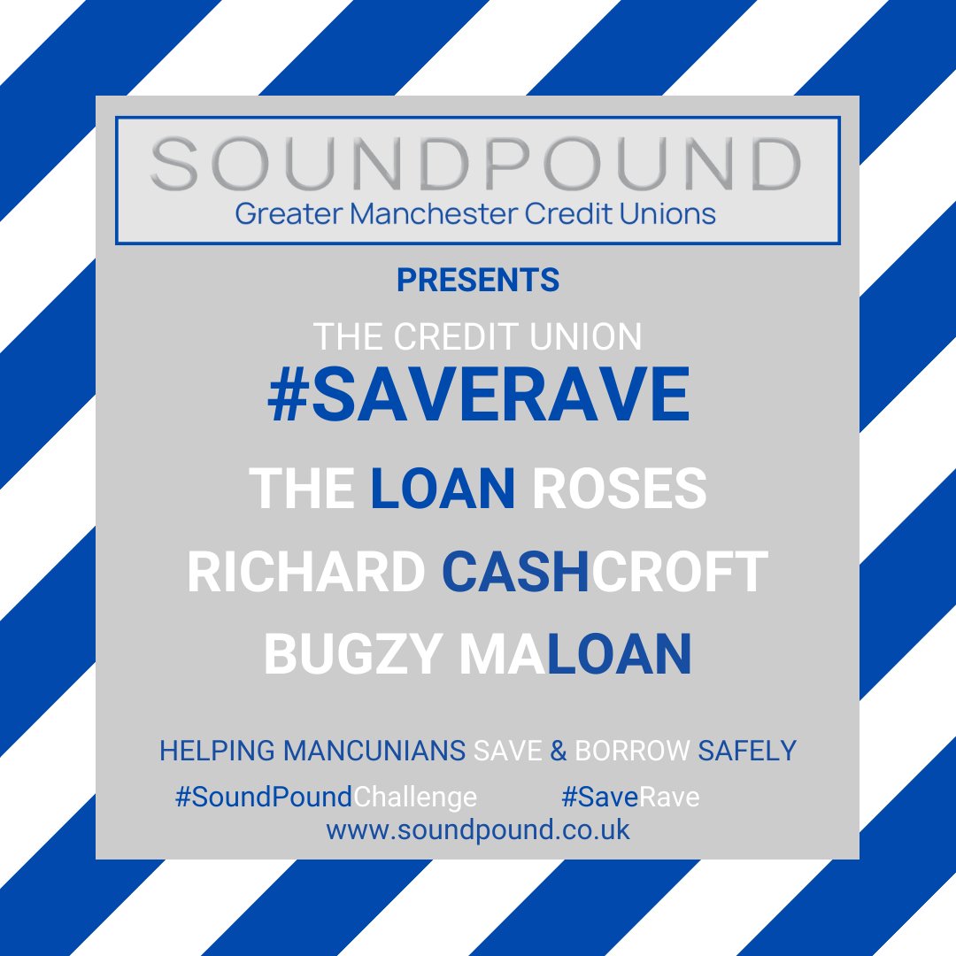 SoundPoundGroup's tweet photo. The #creditunions #SaveRave is bringing you some of the greatest money music artists from #GreaterManchester

Take a look below at some of our favourites - you might just get some ideas for a #SoundPoundChallenge 👀

#RavingAboutSaving #VocalAndLocal #AGreaterManchester https://t.co/KEGsuLjmT6