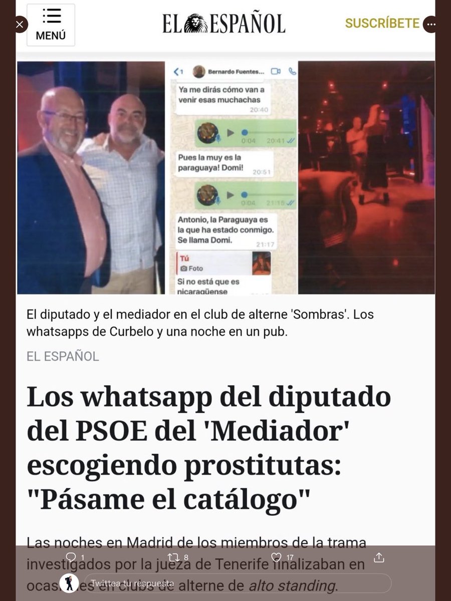surferofuscado's tweet photo. #TitoBeni que bien se lo montan en el @PSOE con sus putifiestas https://t.co/NaXd9LPuAO