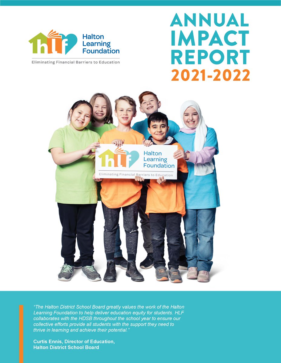 HLF provided support for thousands of <a href="/HaltonDSB/">HDSB</a> students last year through emergency funds, school grants and scholarships. Read more in our #annualimpactreport   ow.ly/tChc50N3JvR