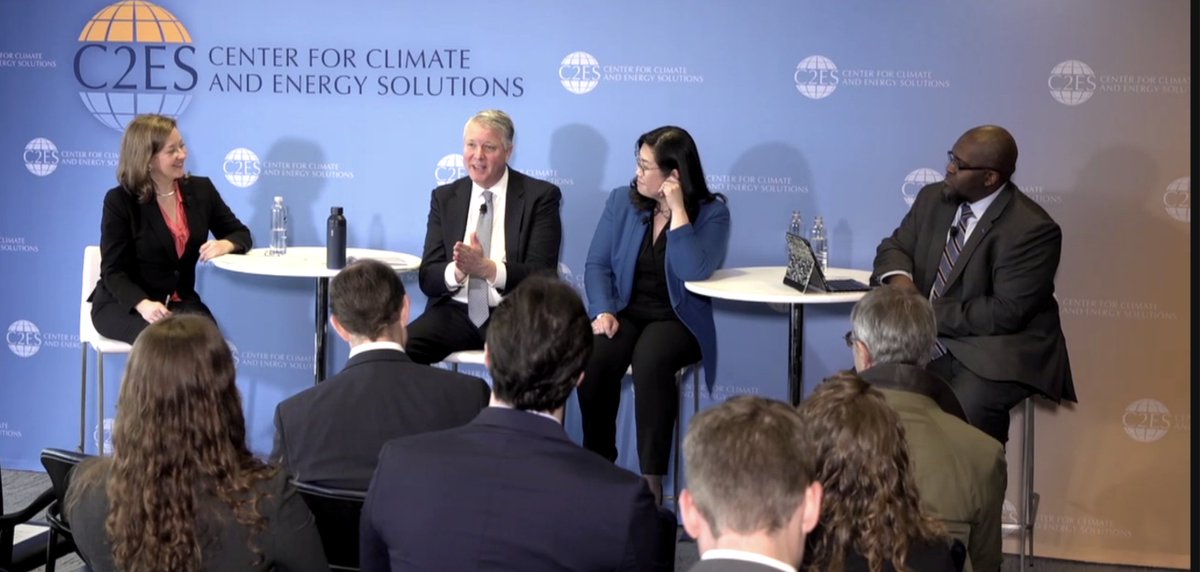 Great webinar from <a href="/C2ES_org/">C2ES</a> this morning introducing their new Reaching for 2030: Climate and Energy Policy Priorities report. c2es.org/document/reach…

Especially enjoyed corporate panel discussion with <a href="/Ford/">Ford Motor Company</a>, <a href="/Exelon/">Exelon Corporation</a>, and <a href="/Holcim/">Holcim</a>!