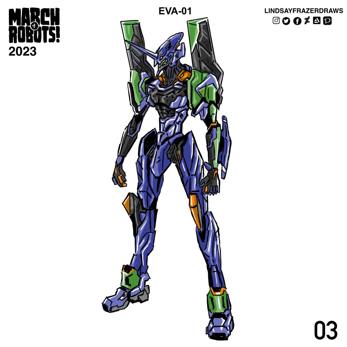 LindsayFrazer5's tweet photo. March of robots 2023
#marchofrobots #evao1 #evaunit #Evangelion #robot #ronots #mecha #animeart #drawing #drawings #art #artwork #scifiart #scifiartwork #characterillustration #digitalart #digitaldrawing https://t.co/PKvibRvojZ