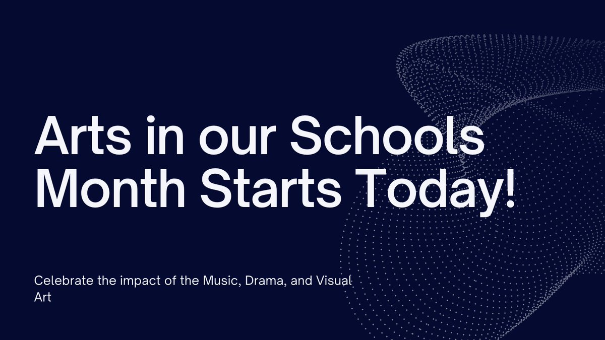 Arts in our Schools Month starts today! We'll be sharing what our awesome teachers and students are doing in the classrooms, hosting social media challenges with some amazing prizes, and hosting live popups around our schools to celebrate! 
#d127getsreal