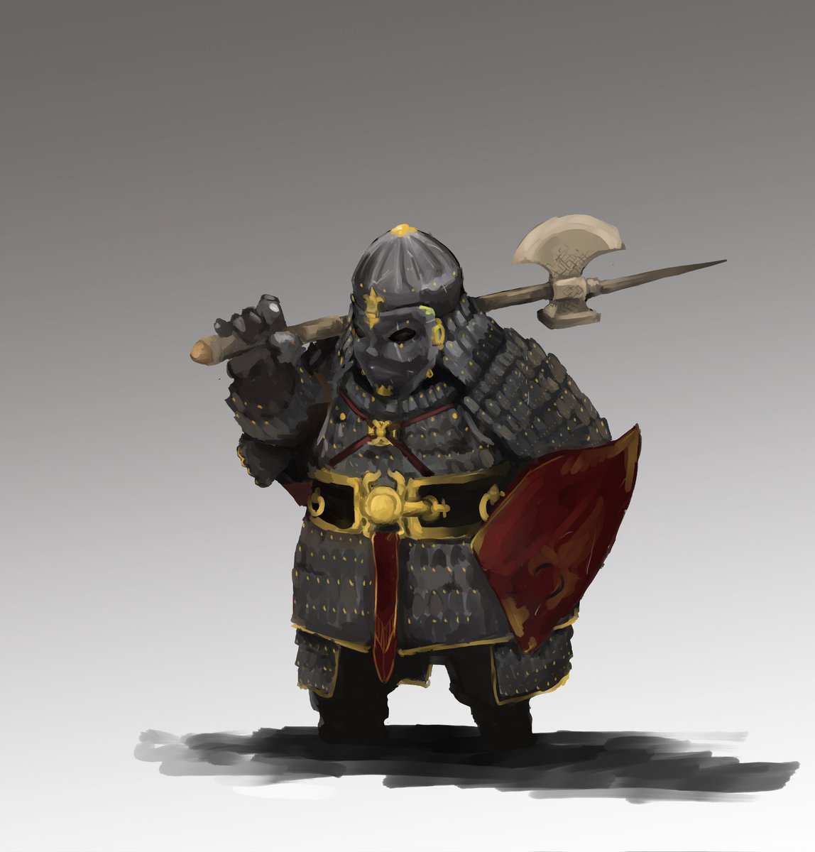 OtterMid's tweet photo. Neijima the warrior dwarf
(from a request on r/characterdrawing)
#characterdesign #CLIPSTUDIOPAINT https://t.co/R5xjzHcF4t