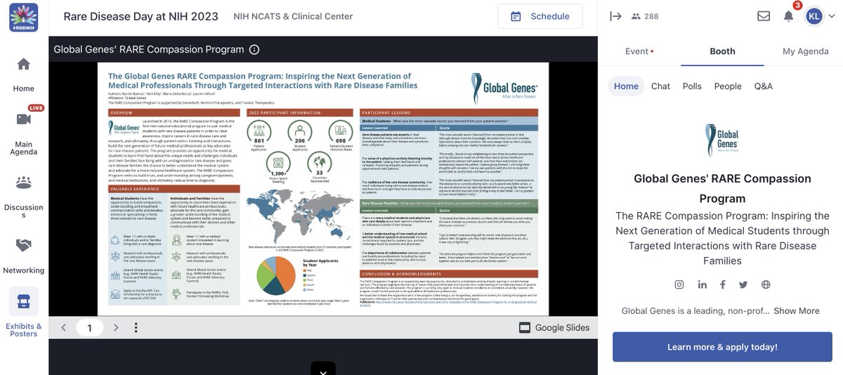 GlobalGenes's tweet image. Attending the Rare Disease Day at NIH 2023? Check out our #RareCompassionProgram poster presentation. Deadline to apply is this Friday, March 3. 
#RareDiseaseDay #CareAboutRare #RareDisease #GlobalGenes @ncats_nih_gov