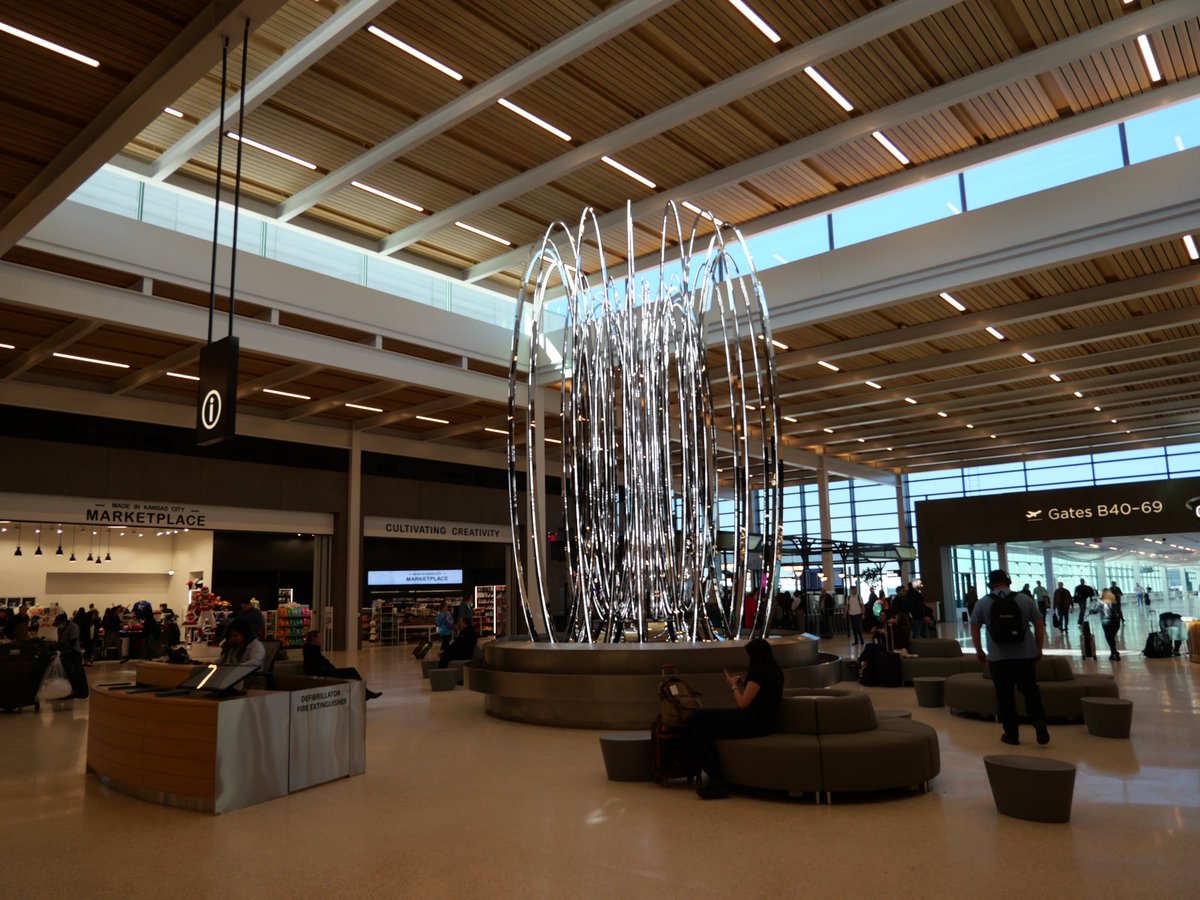 This isn’t the same #KansasCity I remember moving away from - the new airport is STUNNING. I’m sure I’ll offer too many of my thoughts on it in the coming weeks, but even after seeing photos of it for months - it’s beauty, simplicity, and local flair is unparalleled.