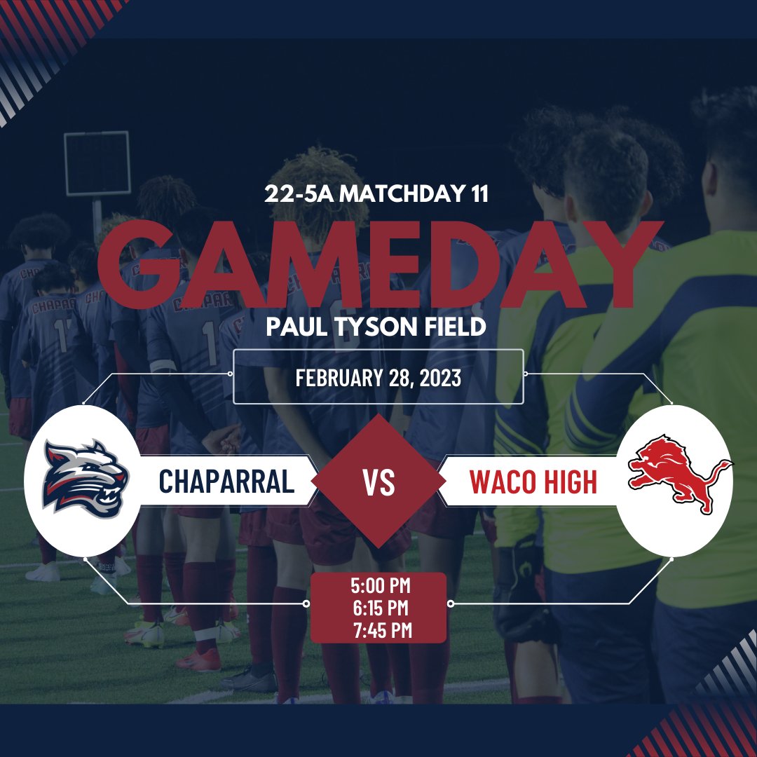 BobcatMSoccer's tweet image. A late night on the road tonight, we will have to push even harder to earn what we want. 

⚽️ Bobcats v Lions
🕠 5:00pm | 6:15pm | 7:45pm
🏟️ Paul Tyson Field
📍2020 N 42nd Sat, Waco
🏆22-5A Matchday 11

#Compete #GoodAIM #TraditionBegins