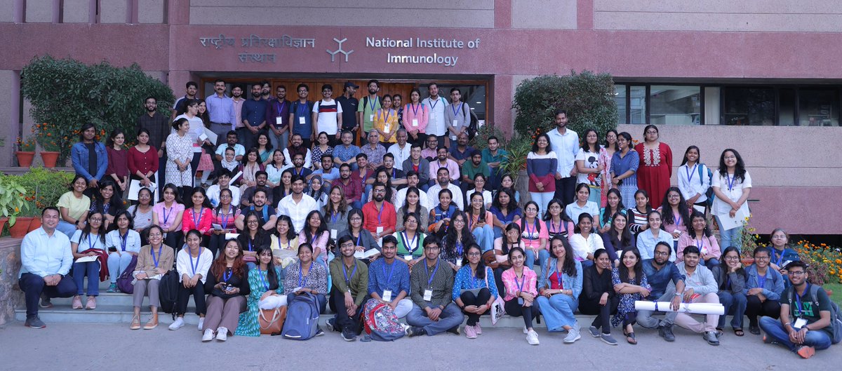 NImmunology's tweet photo. What better way to celebrate the #NationalScienceDay2023 than with exciting Short-talks and Posters by young researchers @NImmunology! It was a pleasure to host Teachers and Students under #ScienceSetu activities including a #QuizShow @DBTIndia @rajesh_gokhale @DrJitendraSingh https://t.co/Gj3atGcTu7