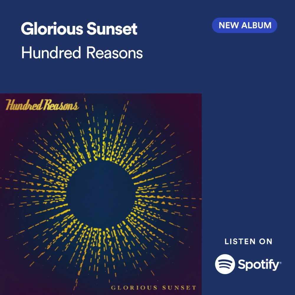 Thank you to @Spotify for all the support on our new album 'Glorious Sunset'! Keep streaming it here: open.spotify.com/album/7c7Ls32Y…