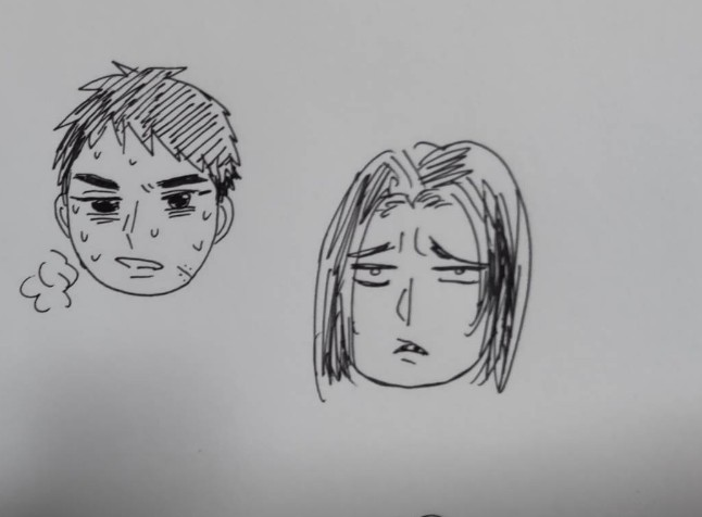 見ないで描く会した~ニコシ!!!掲載して💗っていわれたから、並べて投稿するね💛 