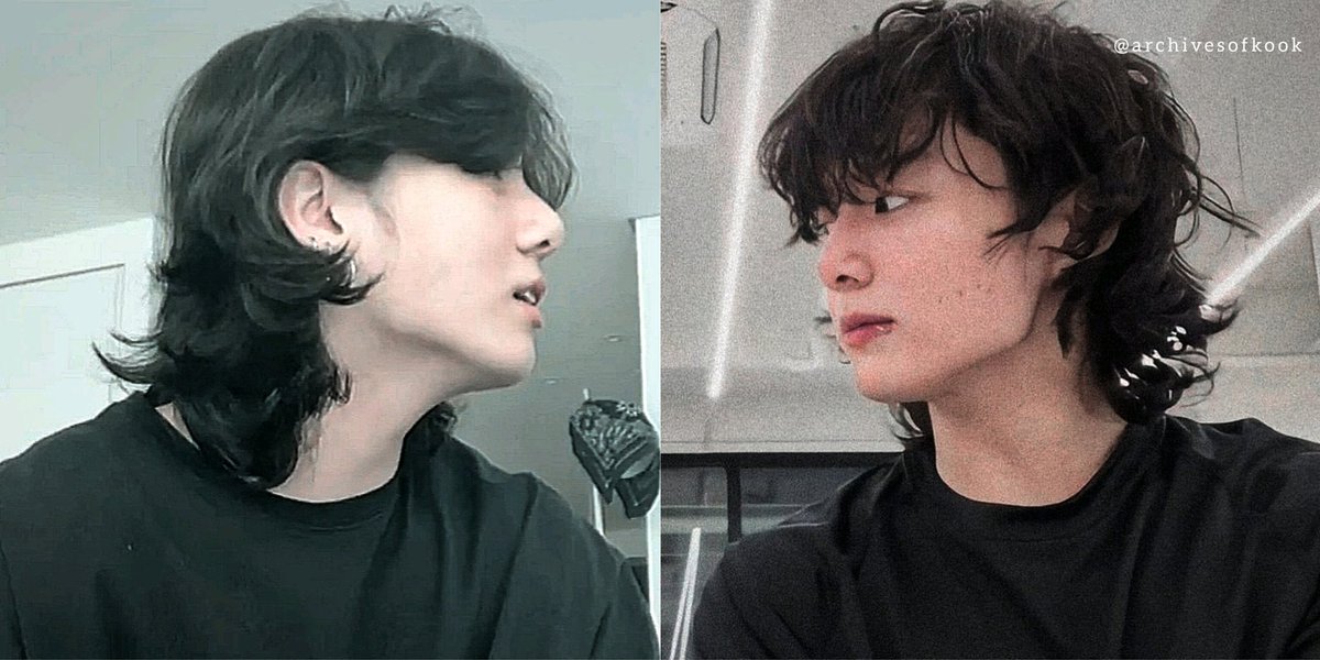 archivesofkook's tweet photo. jungkook haircut levels. https://t.co/G1kCavAeRe