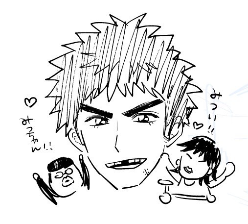見ないで描く会した~ニコシ!!!掲載して💗っていわれたから、並べて投稿するね💛 
