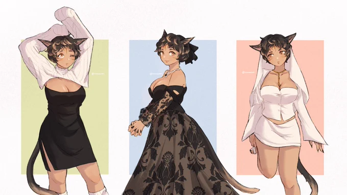 pan in some outfits i saw recently :3 #ffxiv #wol 