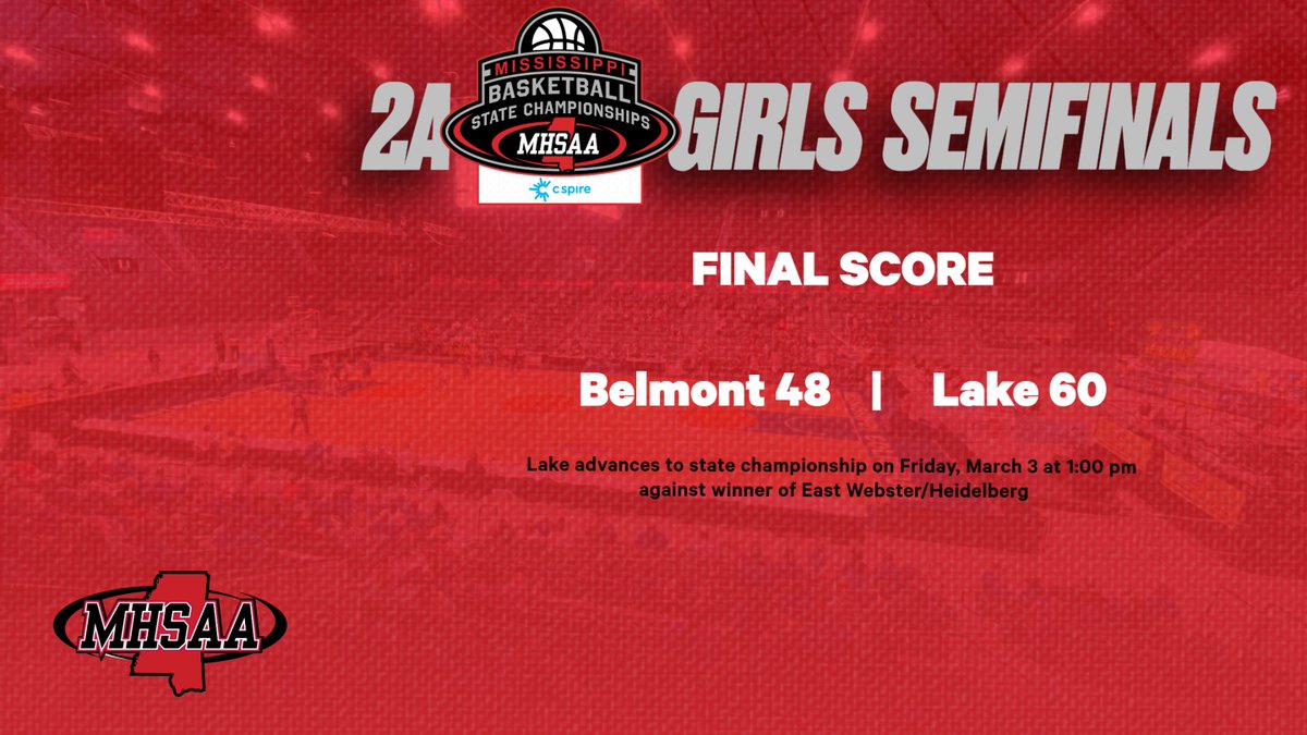 misshsaa's tweet photo. 2A Girls Semifinals | FINAL

#basketball #playoffs #MHSAAchamps https://t.co/OA8Hwl0yiY
