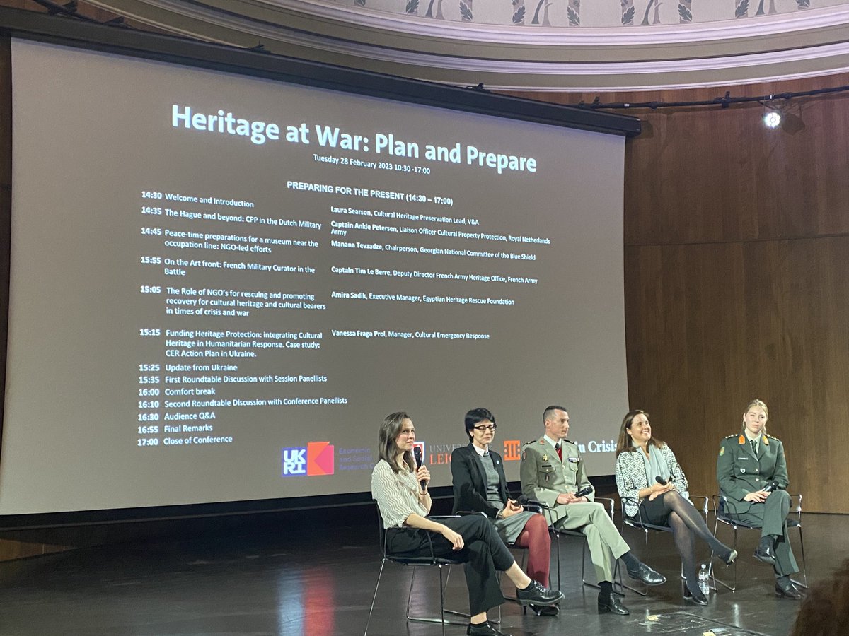 Nicola Wallace of Art Resolve is attending the excellent conference ⁦<a href="/V_and_A/">V&A</a>⁩ #Heritage #Culture #War. Collaboration for Disaster Relief Management is essential. Armed forces, the State &amp; the actors on the ground. Thank you ⁦<a href="/V_and_A/">V&A</a>⁩ for bringing everyone together.