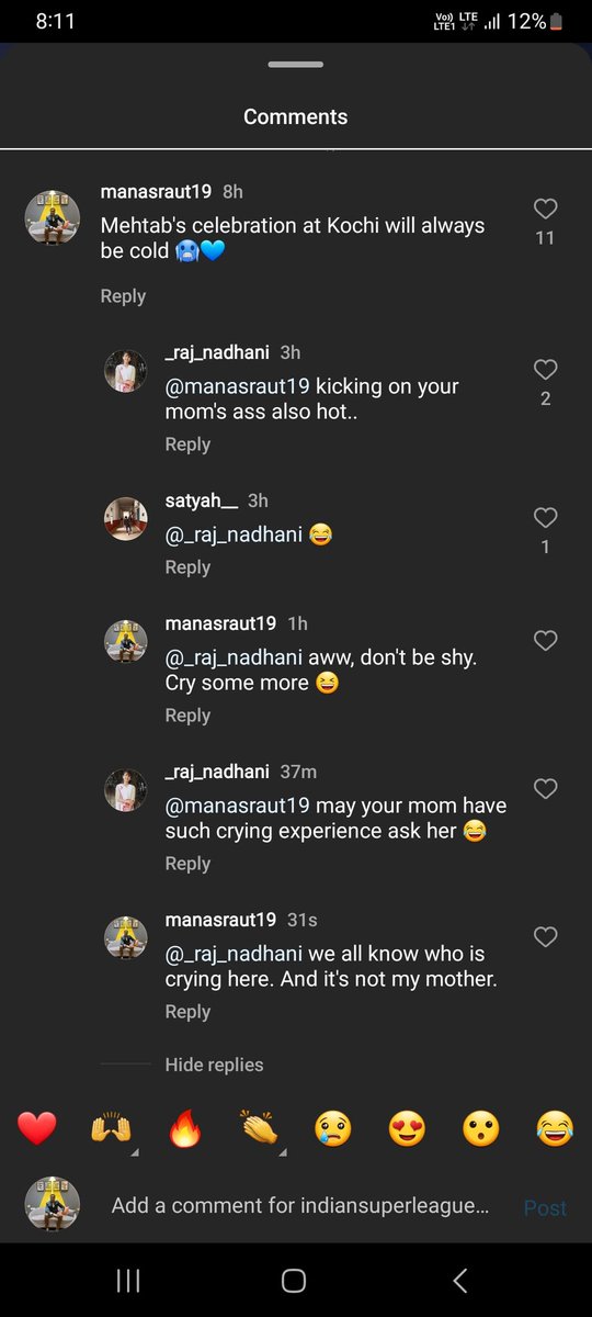 manasraut's tweet image. When they can&apos;t do any football related debates, that&apos;s how they gonna talk.

And they claim to be 100% literate.

#wtfakb