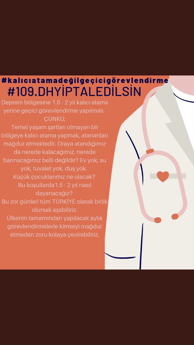 dr_Nur_Ertrk's tweet photo. #kalıcıatamadeğilgeçicigörevlendirme
#109dhyiptaledilsin
@drfahrettinkoca 
@saglikbakanligi https://t.co/8jh8CrzvJ9