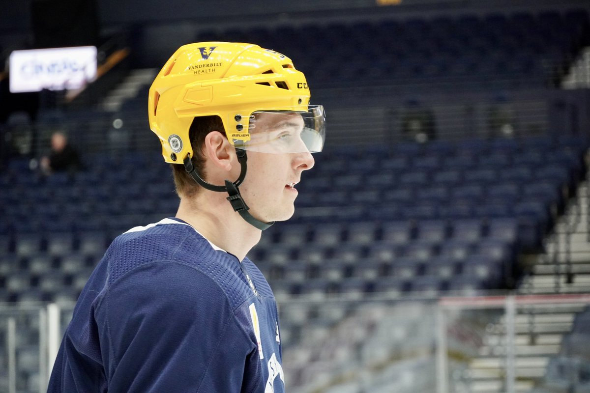 PredsNHL's tweet photo. ‼️ no free Foote pics this will cost y’all ‼️ https://t.co/SzlwZy0PPy