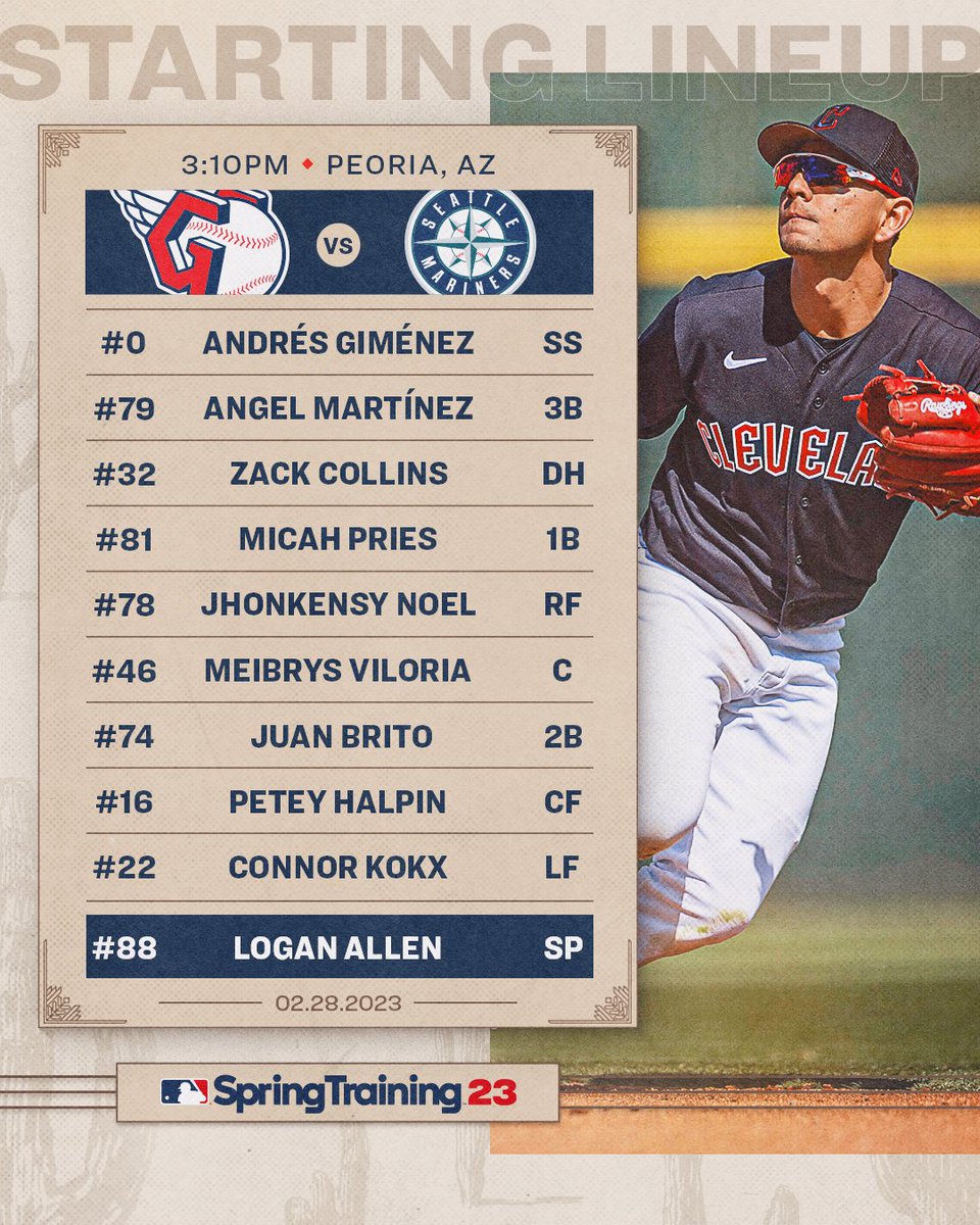 CleGuardians's tweet photo. If you like baseball, we have good news: we play two games today.

#CLESpring https://t.co/x8jg4lvoPs