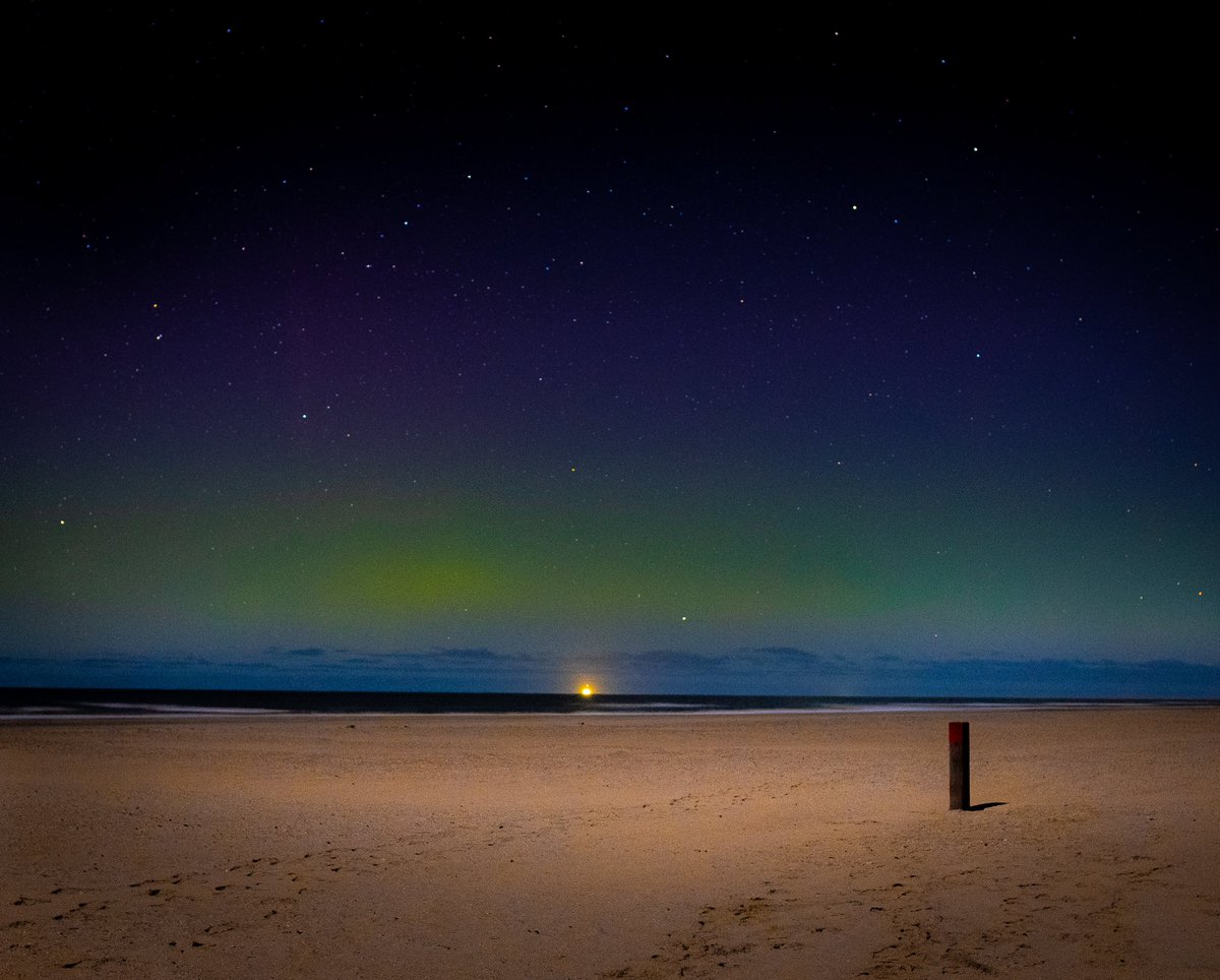 Noorderlicht bij Texel op 27 februari #noorderlicht #texel #nothernlights