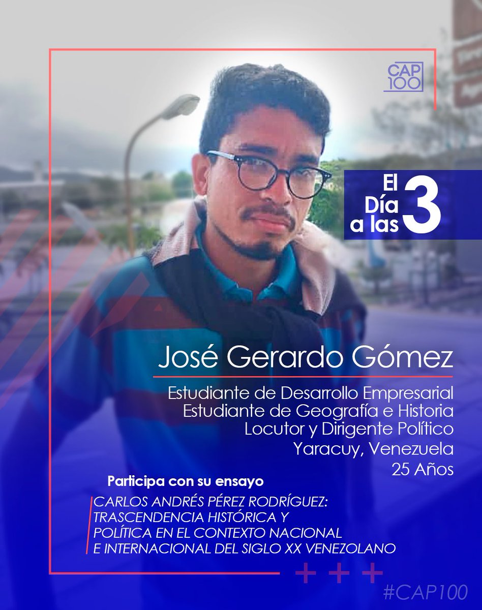 CAP100_'s tweet photo. Estos 33 serán los protagonistas el día 3 de marzo a las 3 pm en la Cámara de Comercio de Caracas, donde revelaremos el ganador y presentaremos el libro de recopilación de los ensayos de estos jóvenes 💪🏽
.
Te esperamos!!
.
#CAP100 https://t.co/dZNBVKGjv7