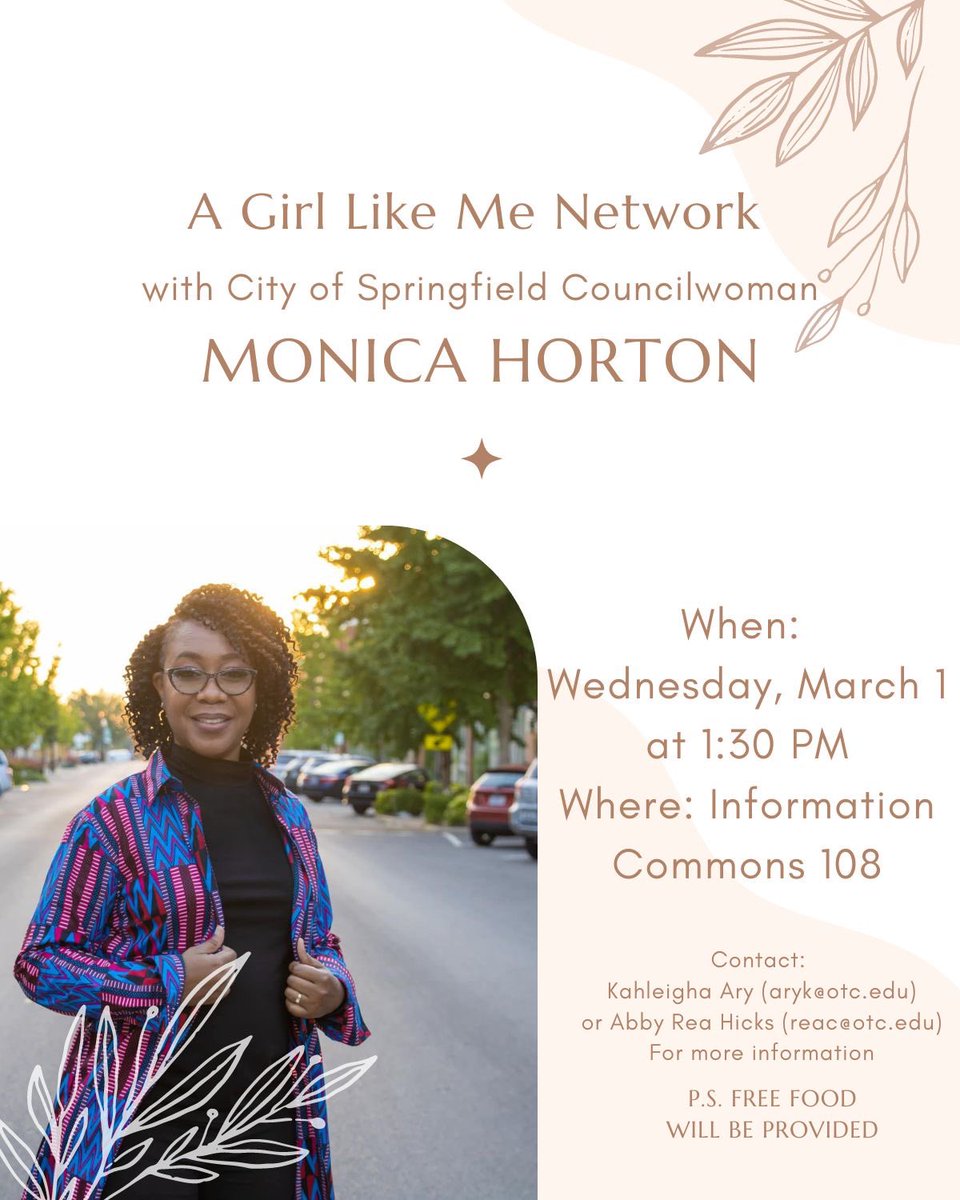 AGirlLikeMeNet1's tweet photo. Hello OTC Students stop by Information Commons 108 at 1:30. Meet Councilwoman Monica Horton, meet other students on campus and learn about AEC Club and what the next few weeks will look like!   
Also come eat some free FOOD with us!!! 
SEE YOU AT 1:30pm tomorrow
#AEC #OTC #AGLMN https://t.co/rbxSUAoARz
