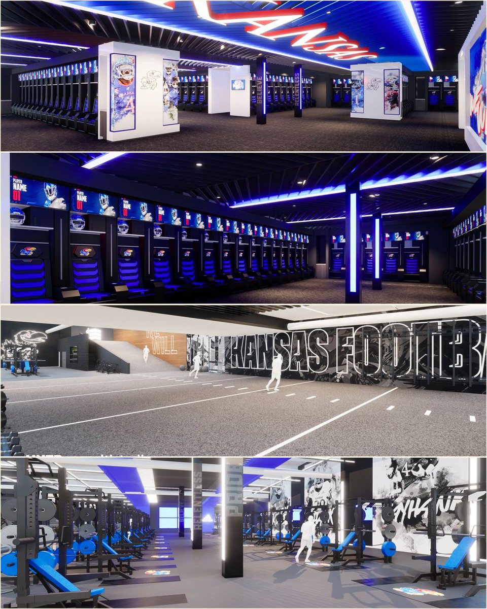 CFBONFOX's tweet photo. 🔥 @KU_Football has some big upgrades to their facilities coming before the 2023 season 👏

What do you think of the improvements? https://t.co/qW0JCkGbA1