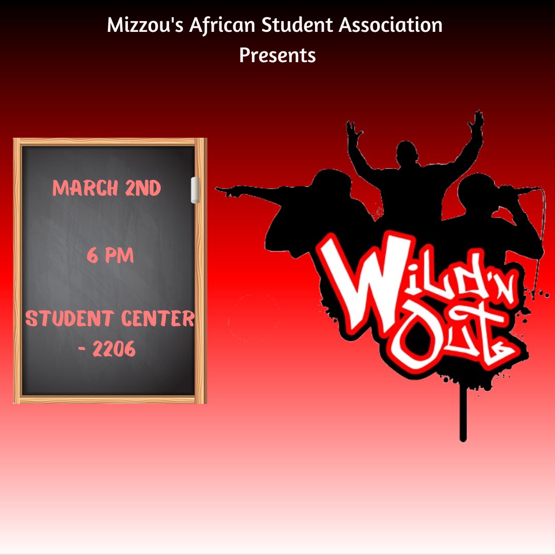 Are you the best when it comes to freestyle? Come out and bring your competitive edge this Thursday, for a fun night of Wild ’n Out! #MizzouASA