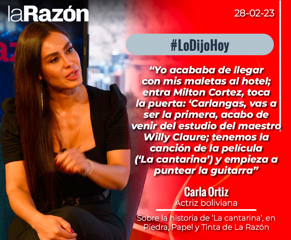 #LoDijoHoy 
#LaRazónPlus 
#PiedraPapelYTinta 
.@CarlaOrtizO cuenta, en exclusiva en Piedra, Papel y Tinta, de La Razón, la historia de la canción 'La cantarina', música del maestro @willyclaure y letra de Miton Cortez.
Vea la entrevista: bit.ly/3SD0hcj