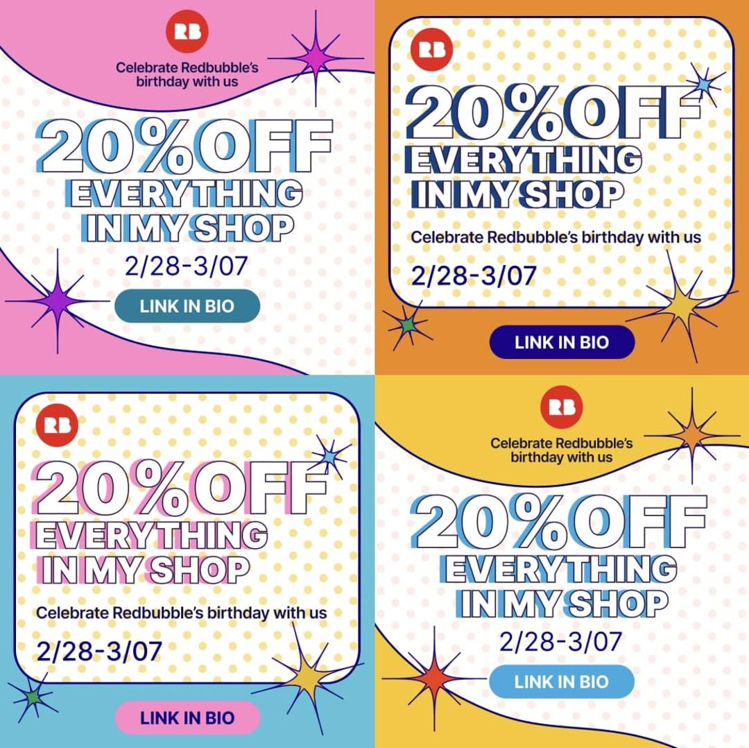 redbubble.com/people/zphal/s…
Now’s a great time to get some of my designs on t-shirts or other merch with Redbubble’s birthday sale! 🥳 #RBbirthday2023