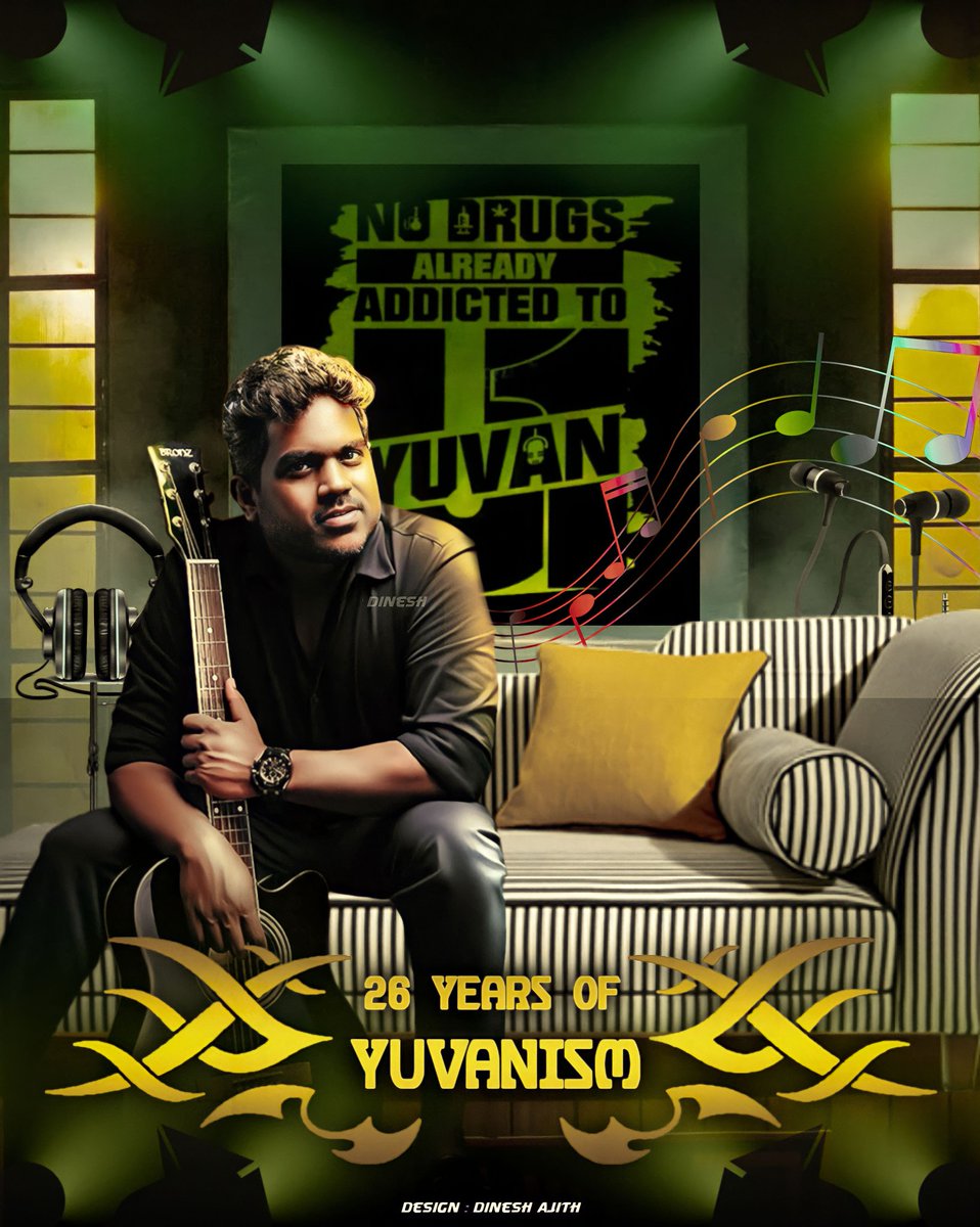 glamoursathya05's tweet photo. #Yuvan26 Years of @thisisysr in Cinema Industry
@thisisysr Music ๐ถ
#26YearsOfYuvanism #YuvanShankarRaja #26YearsOfYuvan https://t.co/lgMgXfLFvv