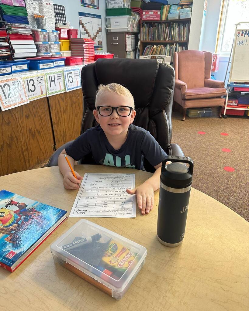 jcerocks750's tweet photo. Another student chose to steal the principal’s chair because he won the raffle for Spartan Tickets from the substitute teacher! #jcerocks https://t.co/de9Y6hwQeO https://t.co/IEsY24DQod