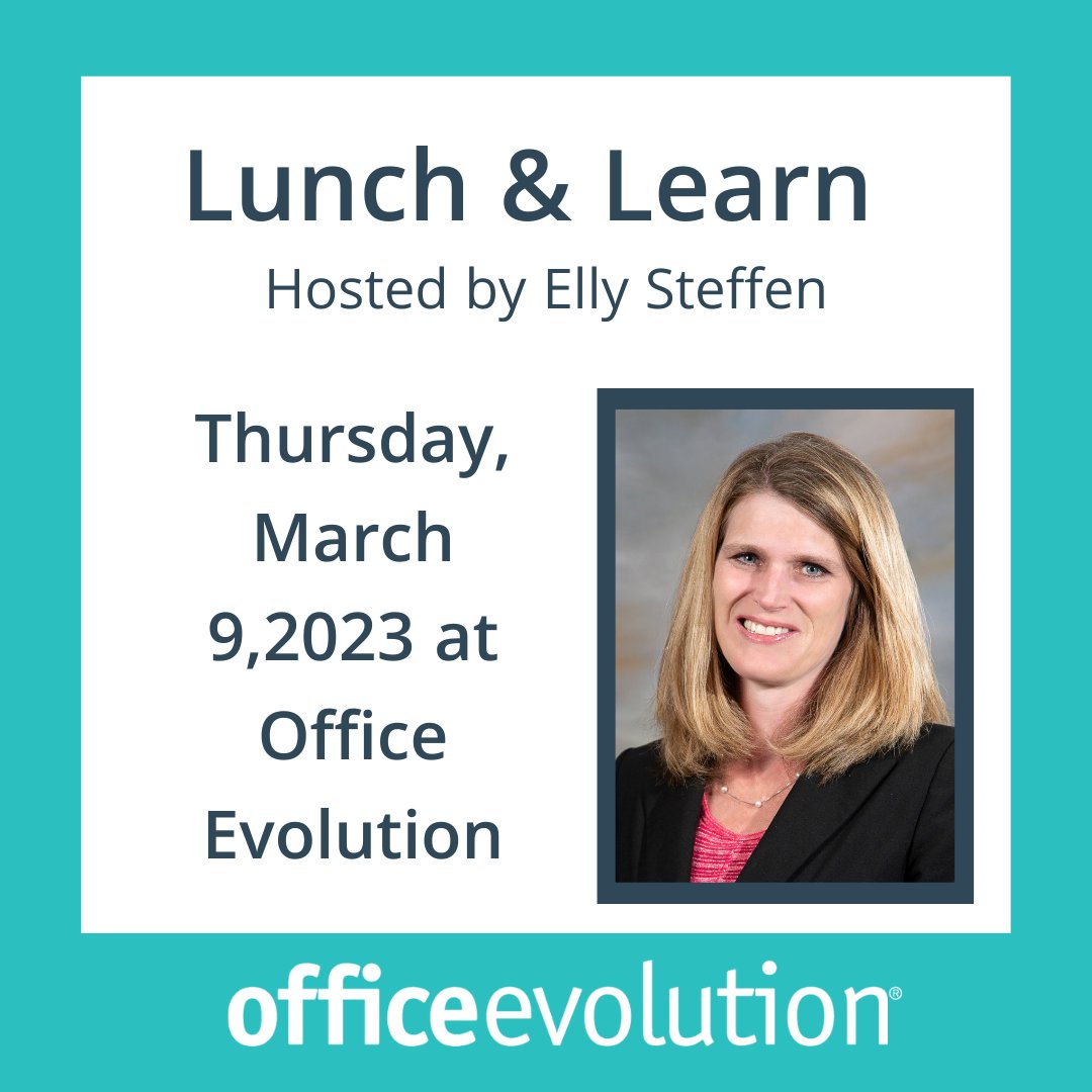 OfficeRapids's tweet photo. Lunch and Learn hosted by Elly Steffen from Finding Forward on Thursday March 9, 2023 from 12:00 pm - 1:00 pm at Office Evolution. Learn how to double your profits without spending additional money on advertising and marketing. Register here: https://t.co/K1WIwQcM0z https://t.co/RktGJW3I5M