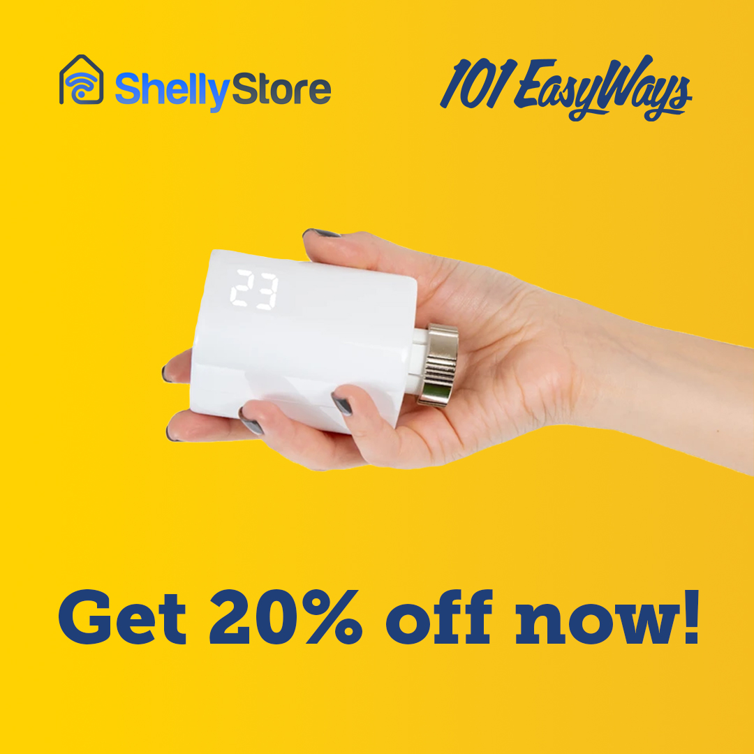 Optimise your home's heating with The Shelly TRV. A Wi-Fi-operated smart radiator valve, it's smart, sleek, & easy to operate.

Click below to get 20% off with code 'EASYWAYS20'
bit.ly/3ItP09o

#savings #savemoney #moneysaving #moneysaver #moneysavingideas #moneysavinguk