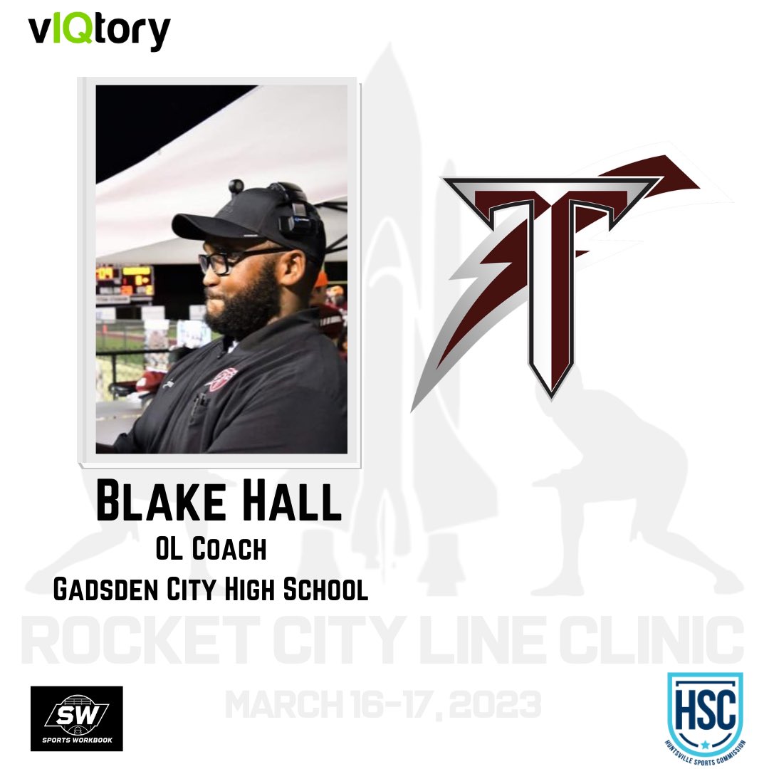 Big thanks to @BHall_1993 for planning to attend the Rocket City Line Clinic!

🚨Get promo code for 15% off of purchase from @sports_workbook with purchase of ticket!

1️⃣6️⃣ DAYS

🚀Rocket City Line Clinic
📍Huntsville, AL
📆March 16-17, 2023
🎟 eventbrite.com/e/2nd-annual-r…