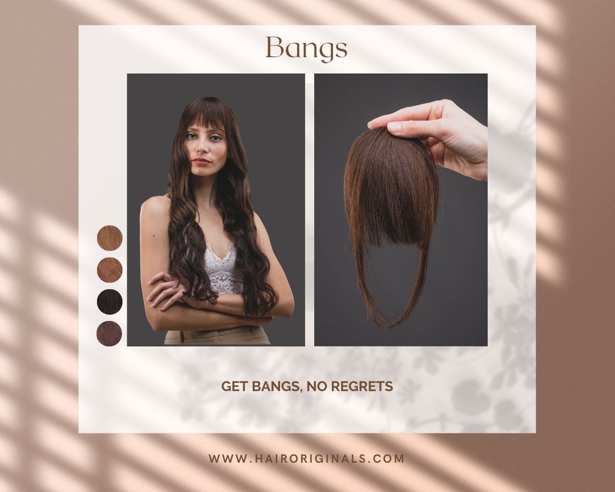 Still wondering if you should give bangs a go or skip it??
Fret no more! We have got you with our bestseller - clip-in bangs, made from 100% human hair for that seamless blending.

🌐 hairoriginals.com

#jasminbhasin #jasminXHairoriginals #hairoriginals #noregrets