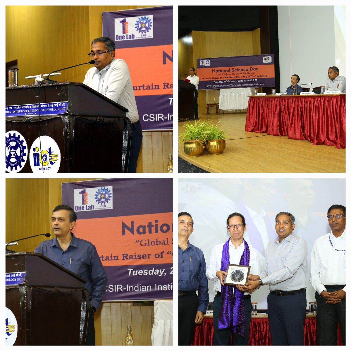 csiriict's tweet photo. #NationalScienceDay and Curtain raiser of #oneweekonelab celebrated. Sri Gurdeep Singh CMD NTPC, Chief Guest joined on line and addressed the gathering. Dr. DS Reddy delivered welcome address. #AmritMahotsav
@PMOIndia @DrJitendraSingh
@CSIR_IND @DrNKalaiselvi @DSReddy_IIIM https://t.co/SeNwF1lqmX