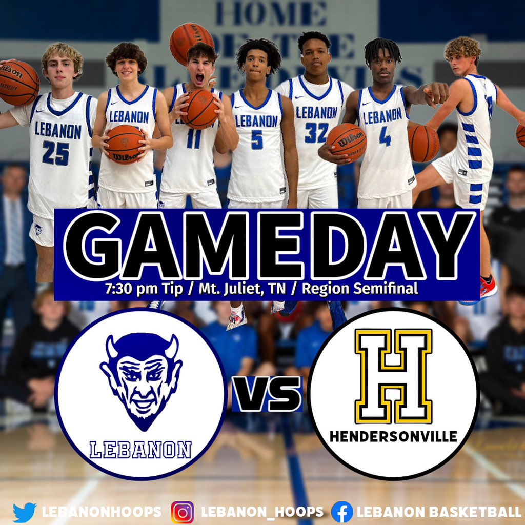 GAMEDAY! The Blue Devils play tonight in the Region Semifinal at 7:30pm at Mt. Juliet! Go Big Blue! #BDP