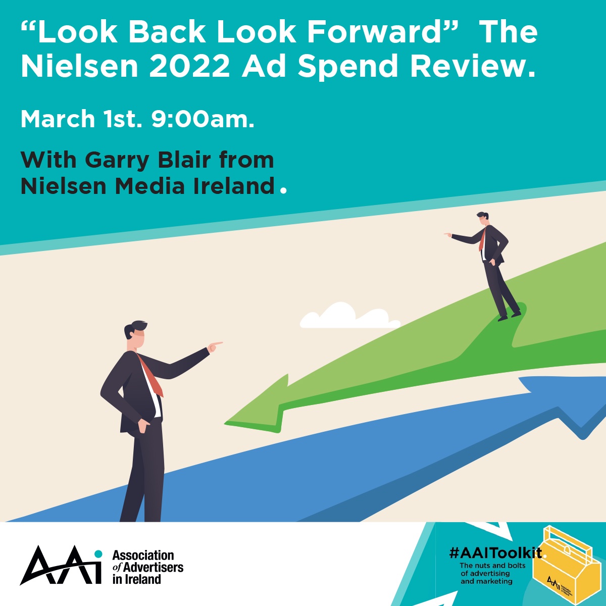 Upcoming <a href="/AAI_Ireland/">AAI</a> Webinar 🙌  Garry Blair from <a href="/nielsen/">Nielsen</a> will be taking part in the next Toolkit session tomorrow March 1st at 9AM. 

Register: us02web.zoom.us/webinar/regist…