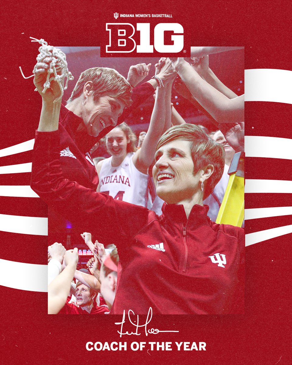 The B1G Coach of the Year, <a href="/TeriMoren/">Teri Moren</a> ‼️