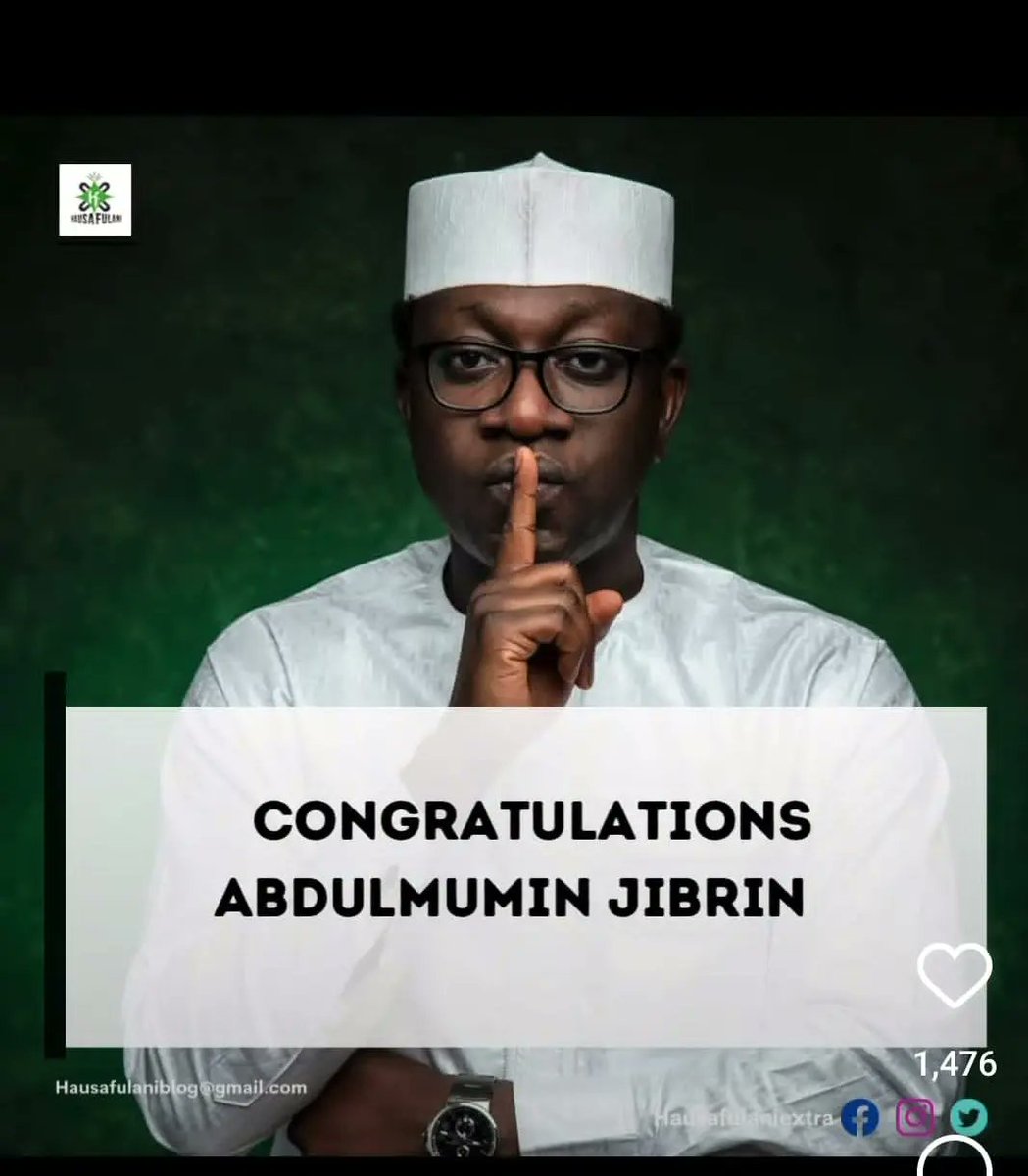 AbdulAbmJ's tweet photo. Its victory again. Thank you for you prayers and  support especially the good people of my constituency, Kiru/Bebeji. I never and will never relent working for the good of our country. https://t.co/UxR3DgZ9E3