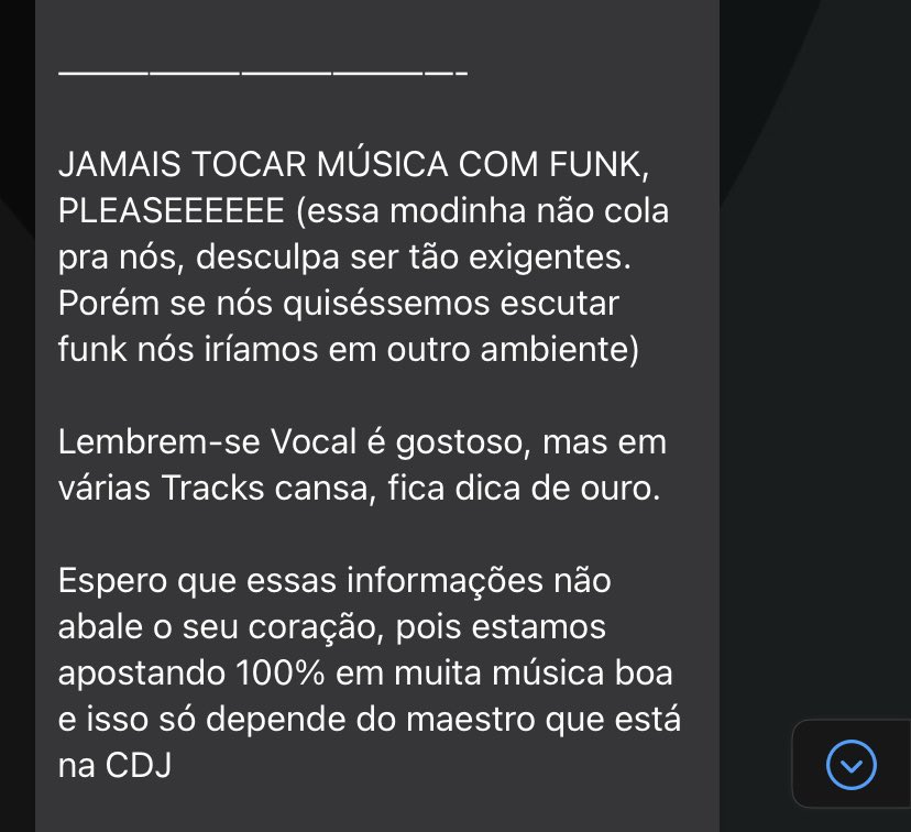 dsantmusic's tweet image. Enviaram essas regras antes de eu tocar