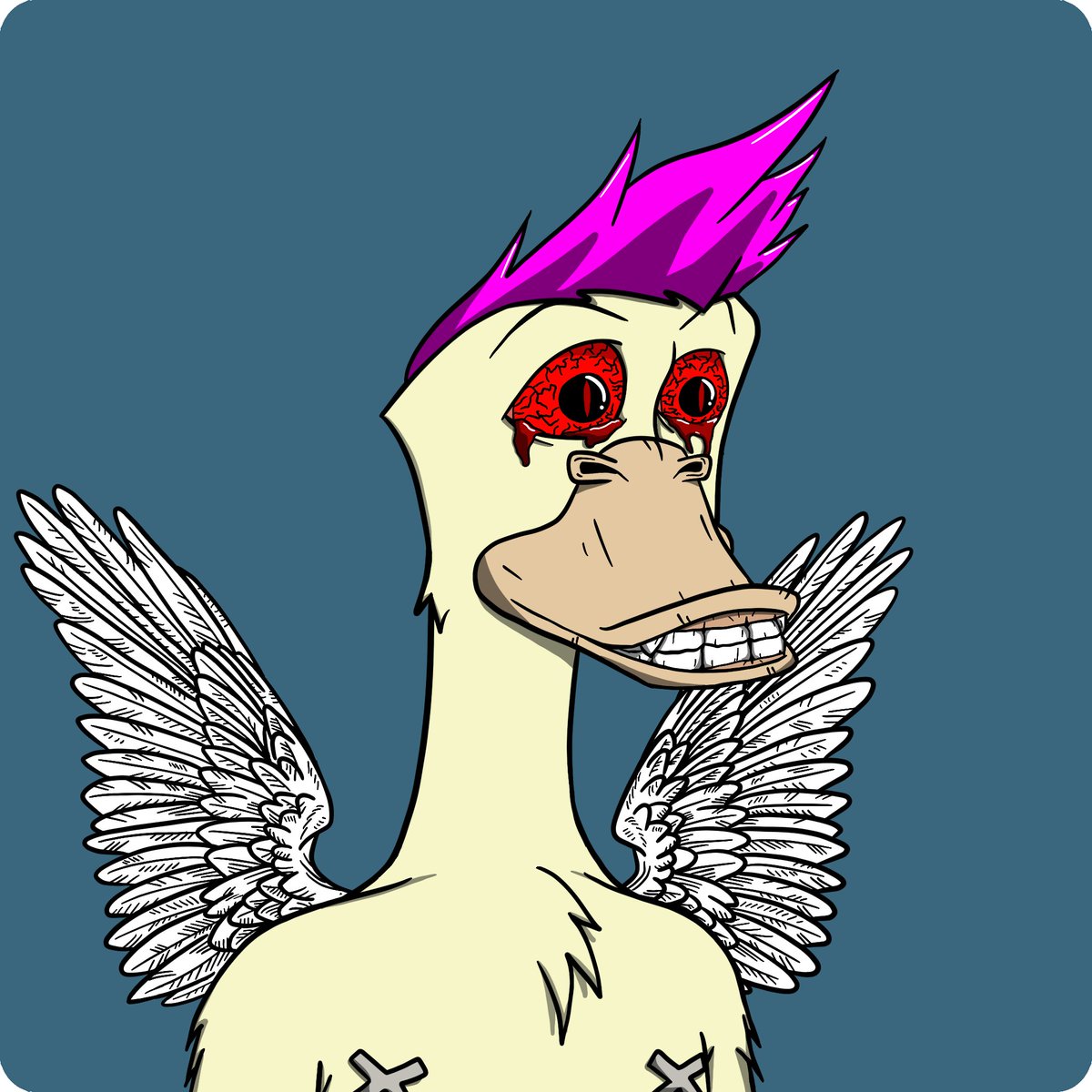 alex_atan's tweet image. When the market is like this,
the best ducking thing is to poke your eyes.
Like this winged ducker! 🤬

If you can't see it,
it can't bother you! 🤬

Simple as that!
Thank me later! 🤬
Quack! 🤬

@LunaticsCNFT #QAK #LFQ #Quackheads #ADA #BTC #CNFT #NFT #Staking