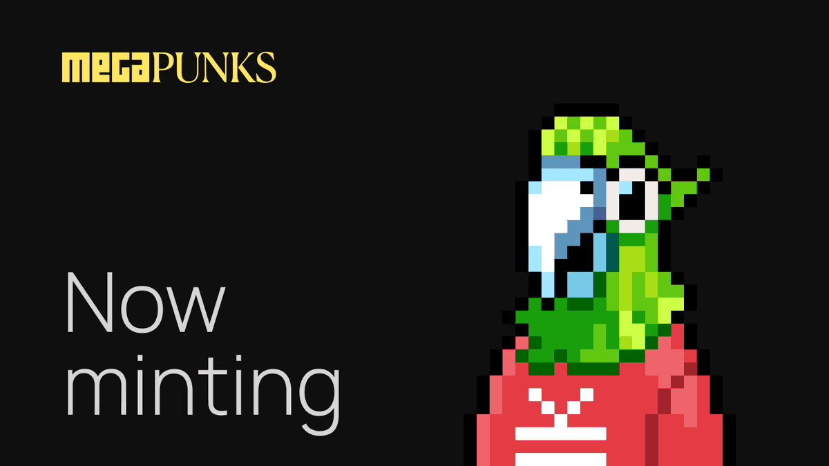 Allowlist mint is now open for 24 hours.

megapunks.com

Public to follow.