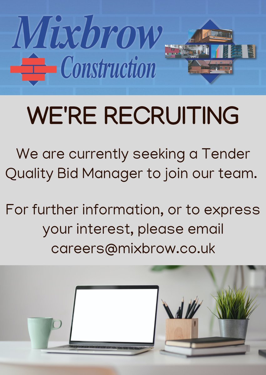 mixbrow's tweet photo. We have an exciting opportunity to join our pre-contract proposals team! #construction #suffolk #careers #jobopening https://t.co/hBPJukzVgT