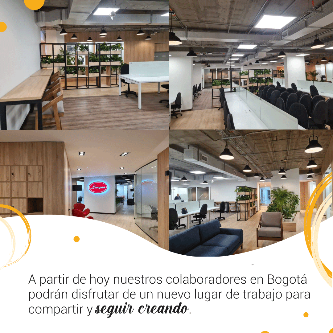 LevapanSA's tweet photo. Nos llena de alegría abrir un nuevo y moderno espacio en Bogotá, la ciudad donde hace 70 años comenzó este sueño que sigue creciendo cada día.
#Levapan #SeguimosCreando #aniversariolevapan #70añoslevapan https://t.co/4c2CfkdmYw