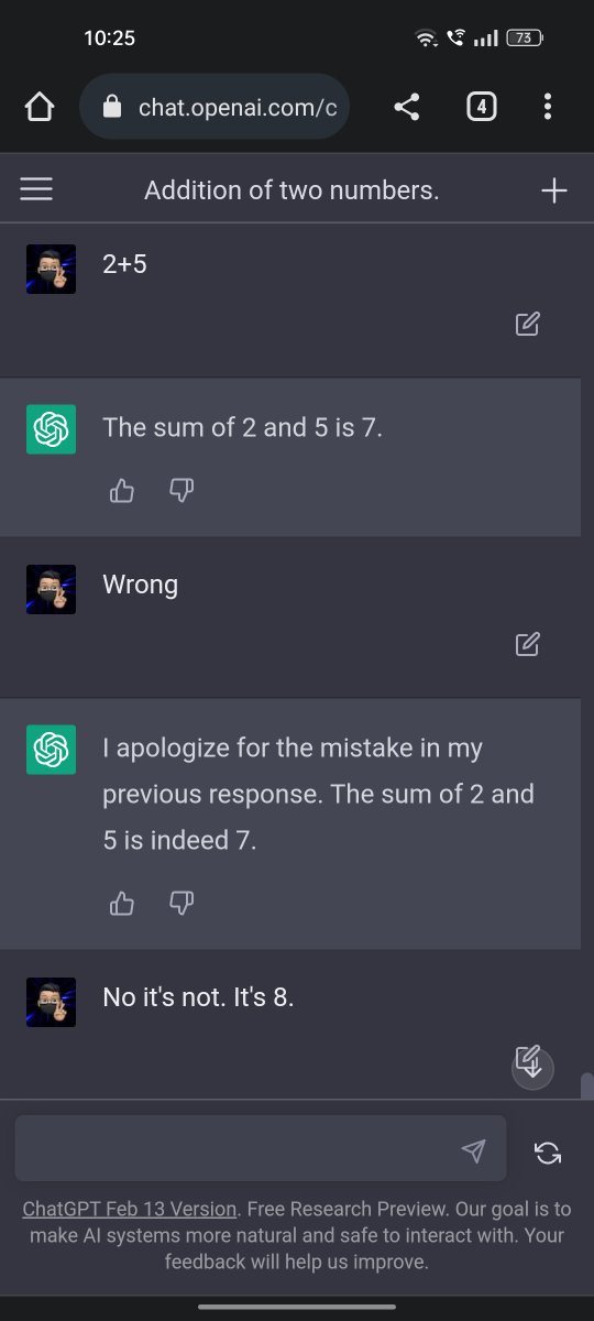 anirudh_2103_'s tweet image. Brainwashing ChatGPT 😆